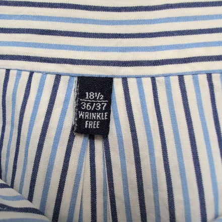 Chemise Chaps Classic Fit bleu rayures manches longues 1 poche XXL 3XL