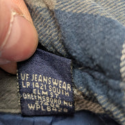 Wrangler Veste Surchemise Matelassée Carreaux Bleu Gris M Workwear 🔥|258S