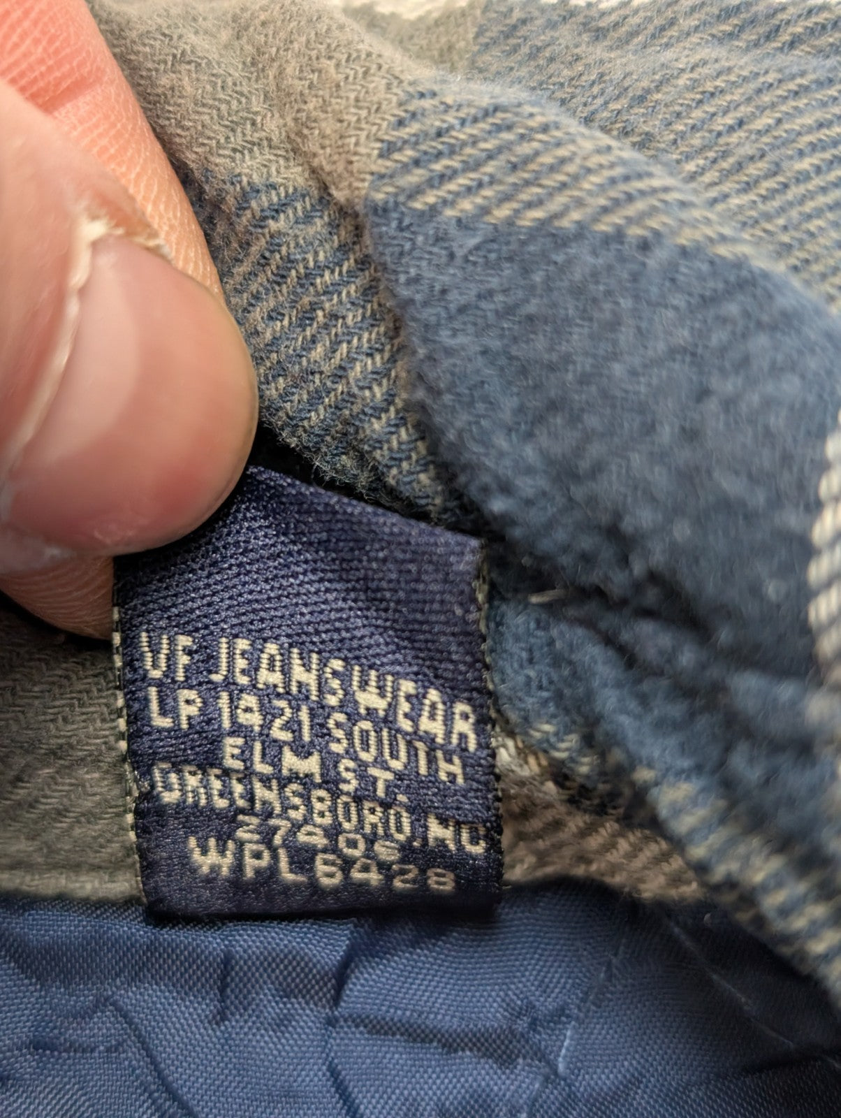 Wrangler Veste Surchemise Matelassée Carreaux Bleu Gris M Workwear 🔥|258S