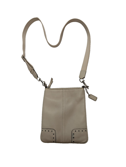 Sac bandoulière Coach cuir blanc cassé crème crossbody