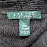 Gilet cardigan LAUREN Ralph Lauren M noir col châle ouvert manches longues