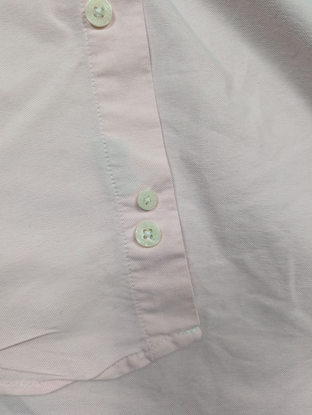 Chemise shirt Chaps Ralph Lauren M rose pâle coton Oxford button down