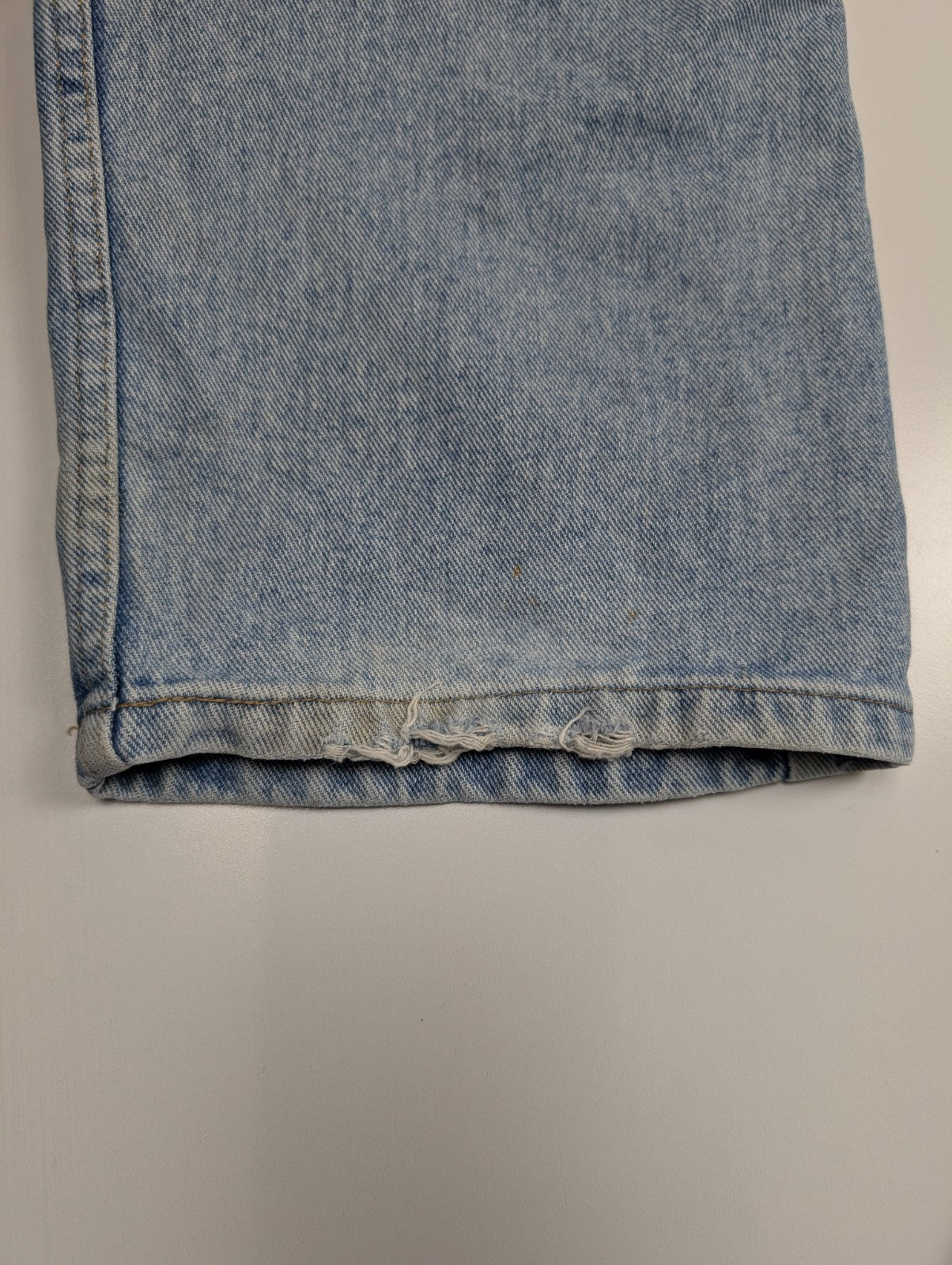 Jean Wrangler Homme Vintage Bleu Clair W38 L34 Denim Pantalon Coupe Droite Chic