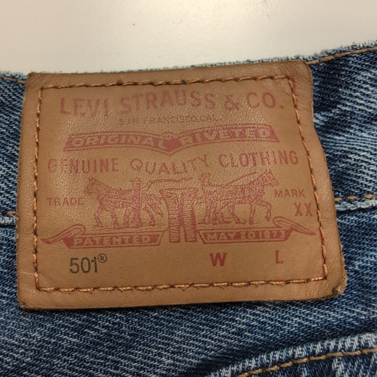 Levi’s 501 Jean Homme W28 L30 Bleu Destroy Grunge Vintage Pantalon