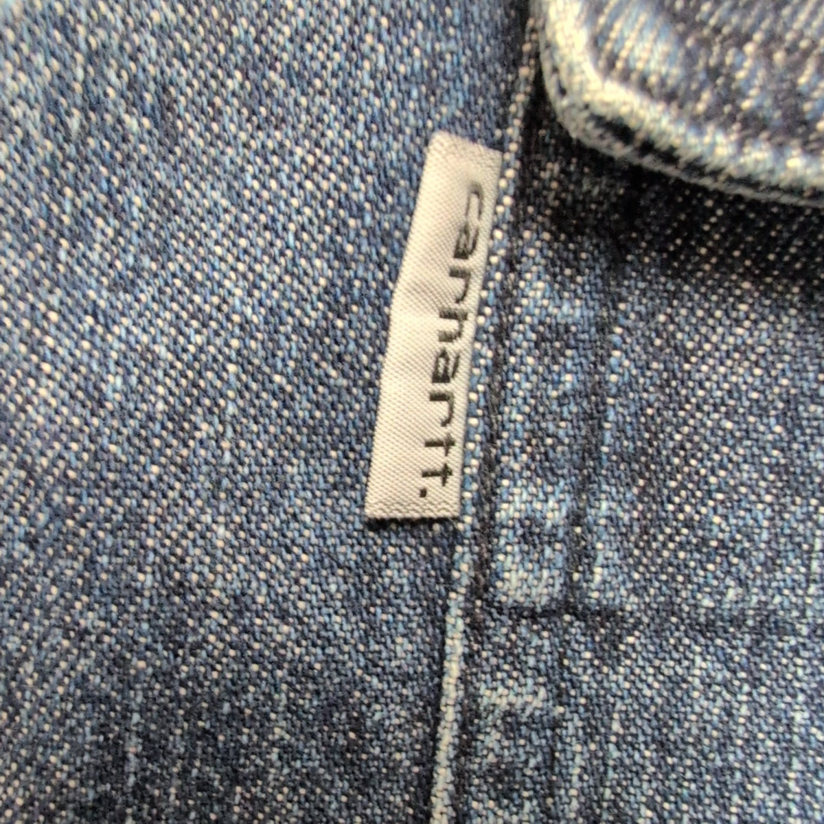 Chemise Carhartt 2XL Western Denim Épais Bleu Pression Vintage