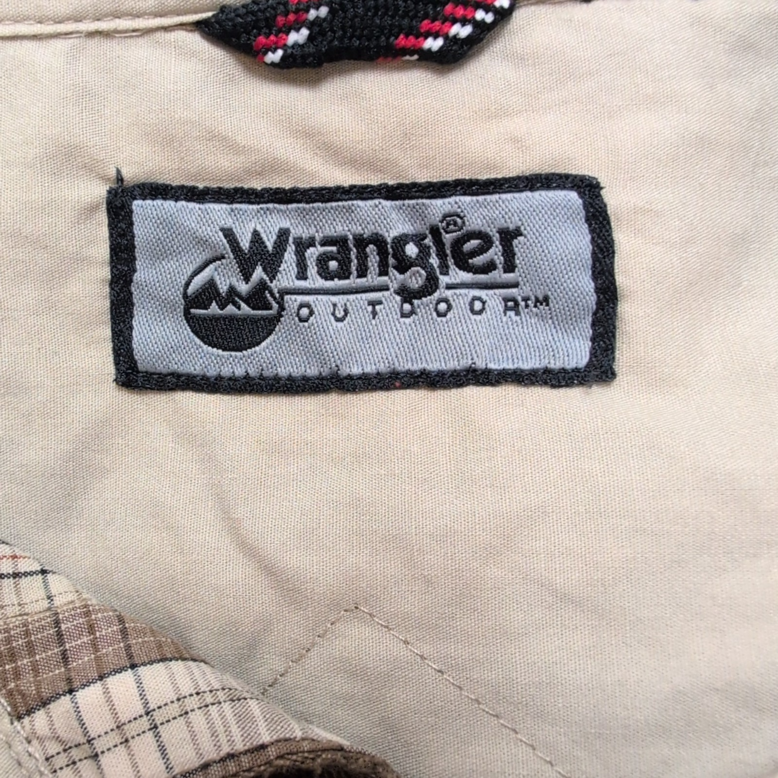 Chemise Wrangler Outdoors Taille L Marron à Carreaux 100% Coton