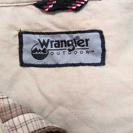 Chemise Wrangler Outdoors Taille L Marron à Carreaux 100% Coton
