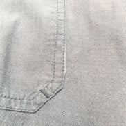Chemise Columbia L Gris Uni 100% Coton Poche Stylo Minimaliste manches longues