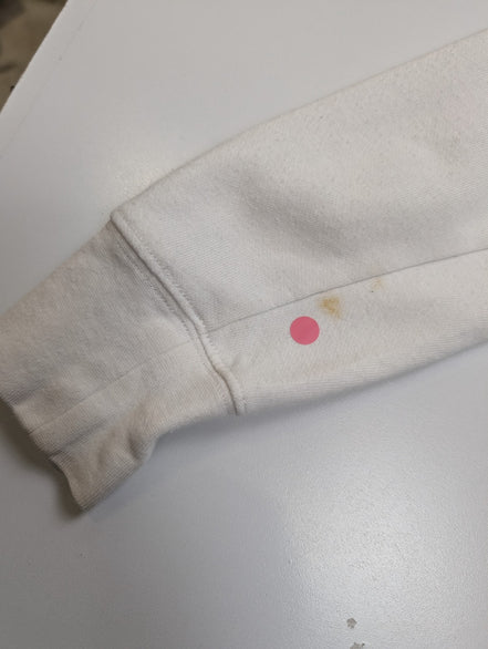 The North Face Sweat à Capuche Blanc Logo Bleu Marine - Taille M Femme