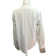 Chemise L.L. Bean Wrinkle Resistant à Rayures Bleu & Beige 1 poche Taille L