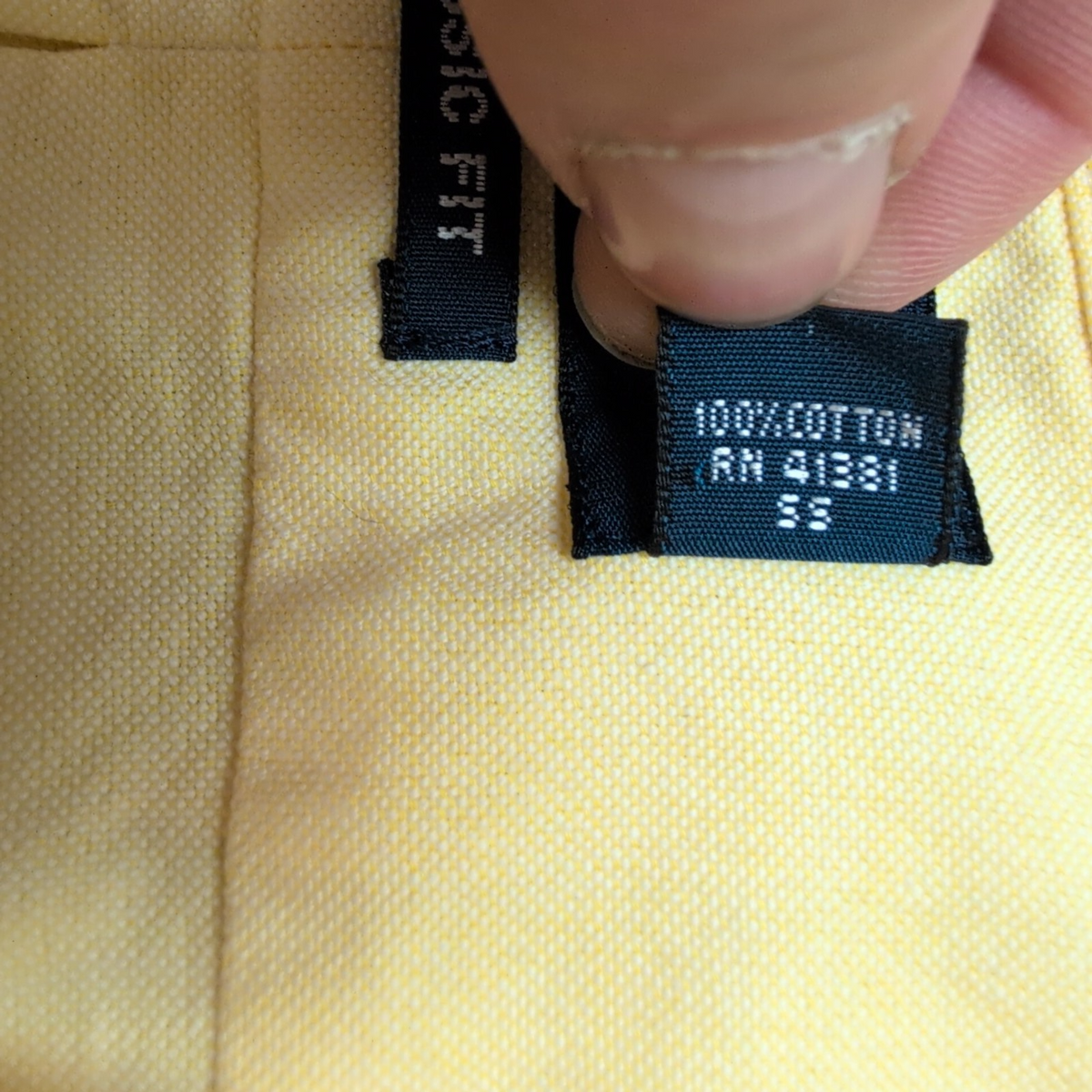 Chemise Ralph Lauren Classic Fit XL XXL Hong Kong Jaune manches courtes