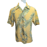 Chemise Hawaïenne Manches Courtes Malibu Dreams Vintage Jaune M
