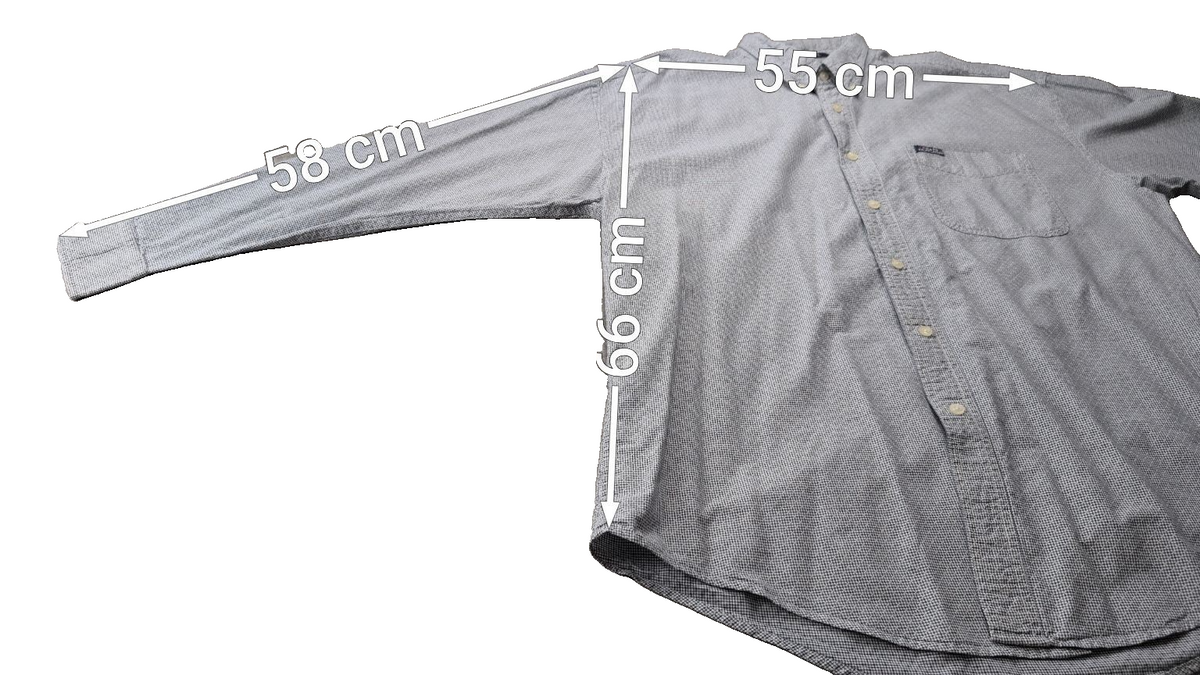 Chemise Chaps Ralph Lauren L carreaux blanc gris shirt button down