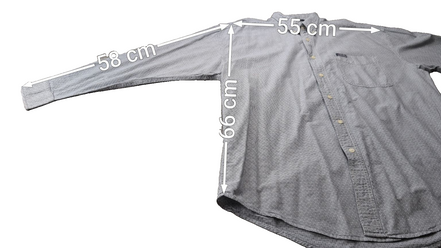 Chemise Chaps Ralph Lauren L carreaux blanc gris shirt button down