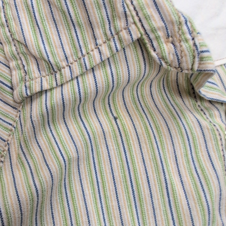 Levi’s chemise western rayures vert bleu boutons pression ambre taille L
