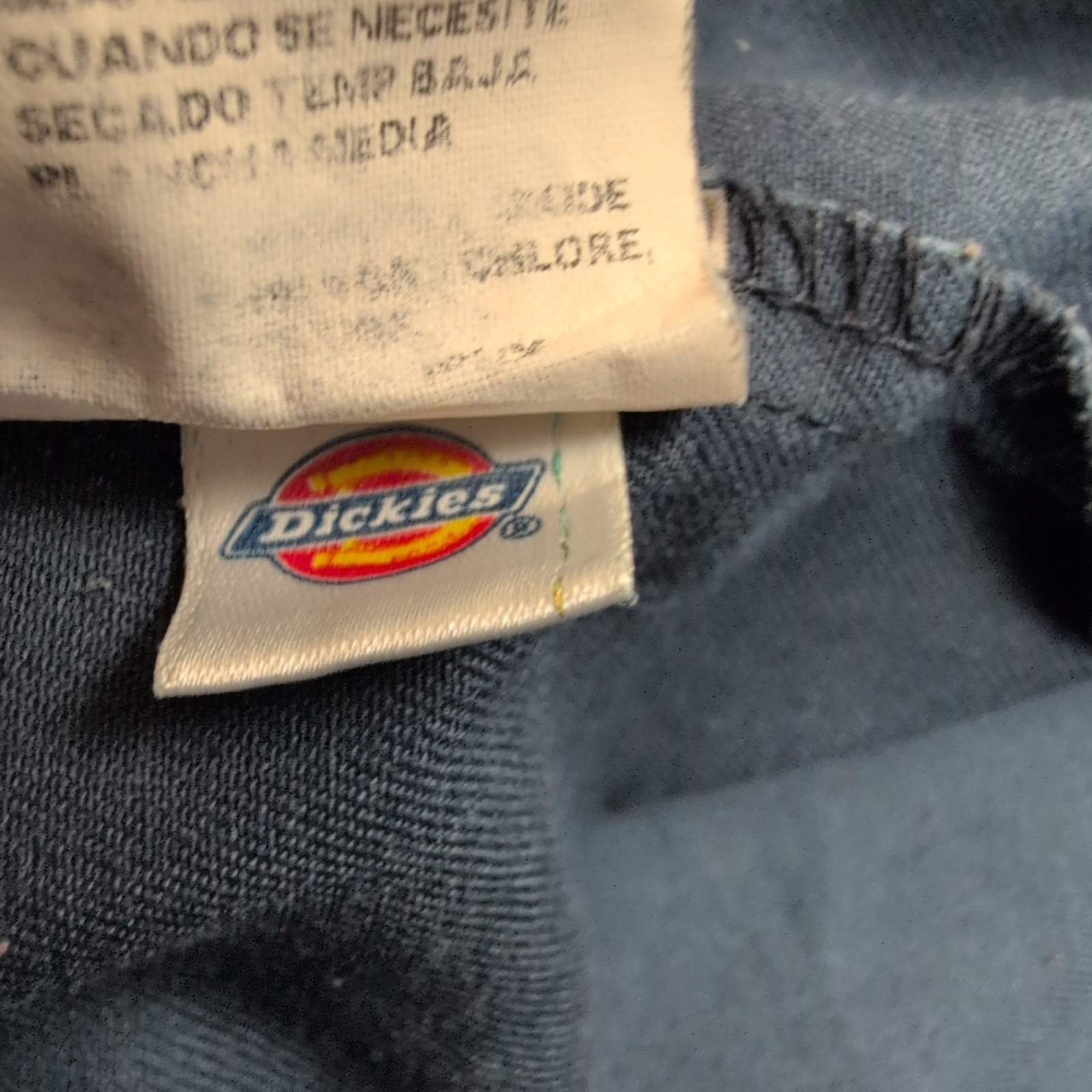 Chemise Dickies 2XL Bleu Marine Workwear Poche Stylo Vintage manches longues