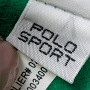 Veste Track Jacket Polo Sport Ralph Lauren T.XL vert Écusson Vintage |208b