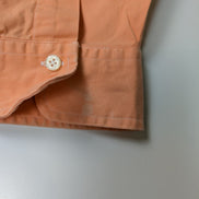 Chemise Polo Ralph Lauren Shirt XL Corail Orange Button Down Logo Bleu Ciel