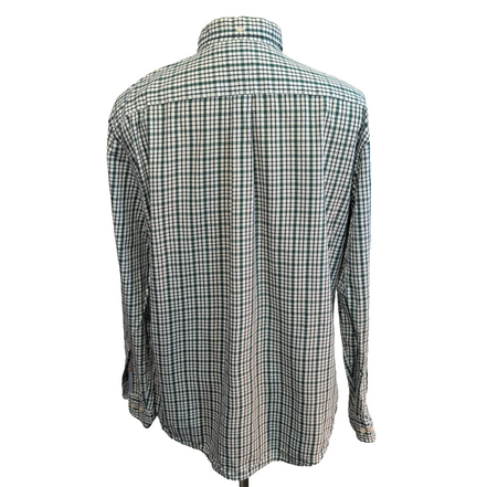 Chemise Tommy Hilfiger CHEERS!! Homme L Classic Fit Verte Carreaux Coton