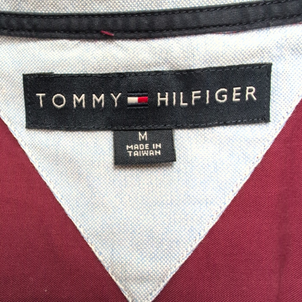 Chemise Tommy Hilfiger Bordeaux Manches Longues 1 Poche - Taille M