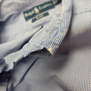 Chemise Polo Ralph Lauren Shirt L Custom Fit Rayée Bleu Blanc Button Down