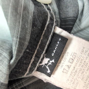 Chemise Oakley M Gris Carreaux 100% Coton Manches Courtes Logo Brodé