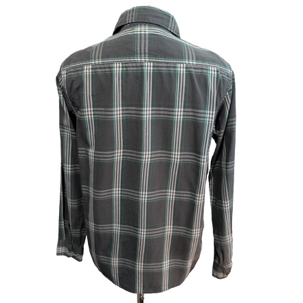 Chemise Wrangler Manches Longues Kaki à Carreaux avec Poche Taille M