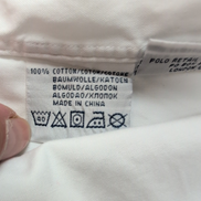 Chemise Polo Ralph Lauren Taille M Custom Fit Blanche Coton Logo Bleu Marine