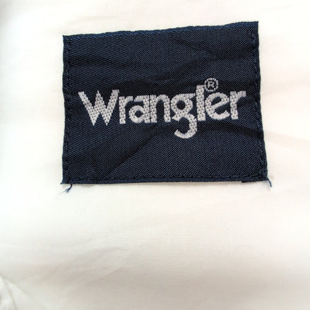 Chemise Wrangler Western Manches Longues Blanche avec Poches Taille XXL