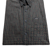 Chemise manches courtes Chaps Ralph Lauren L carreaux noir beige shirt