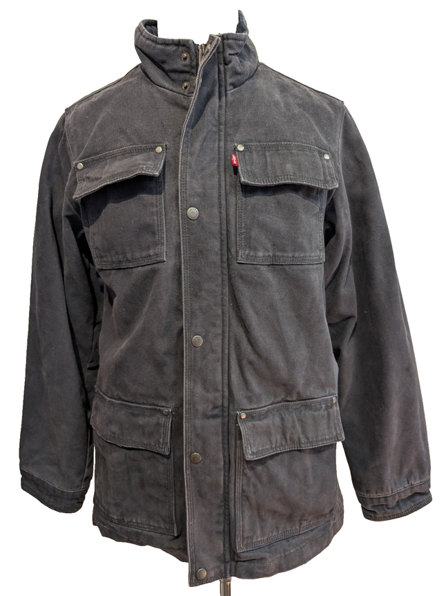 Manteau Mi-Long homme LEVI'S Coton Épais Doublé Motif Aztèque - Taille S