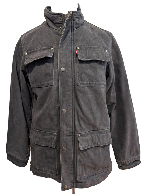 Manteau Mi-Long homme LEVI'S Coton Épais Doublé Motif Aztèque - Taille S