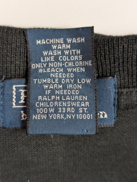 Polo manches courtes Polo Ralph Lauren XL 18-20 S noir logo rouge