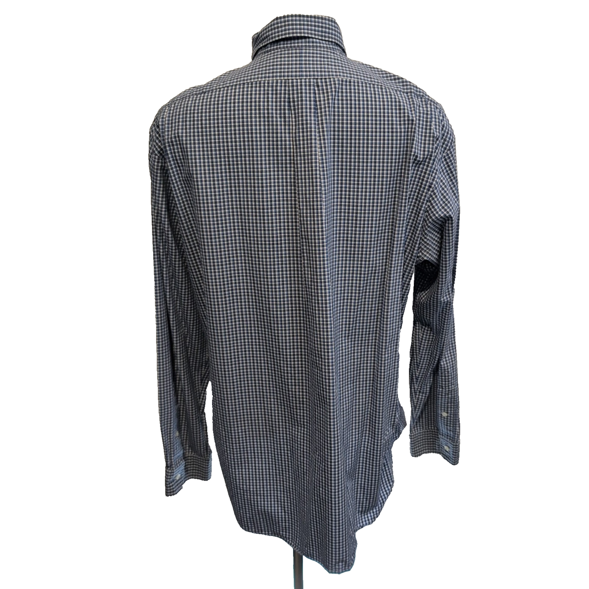 Chemise Ralph Lauren XL Classic Fit Bleue Carreaux Coton Made in Hong Kong