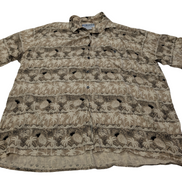 Chemise hawaïenne Un Tied palmiers pyramides ananas taille XL