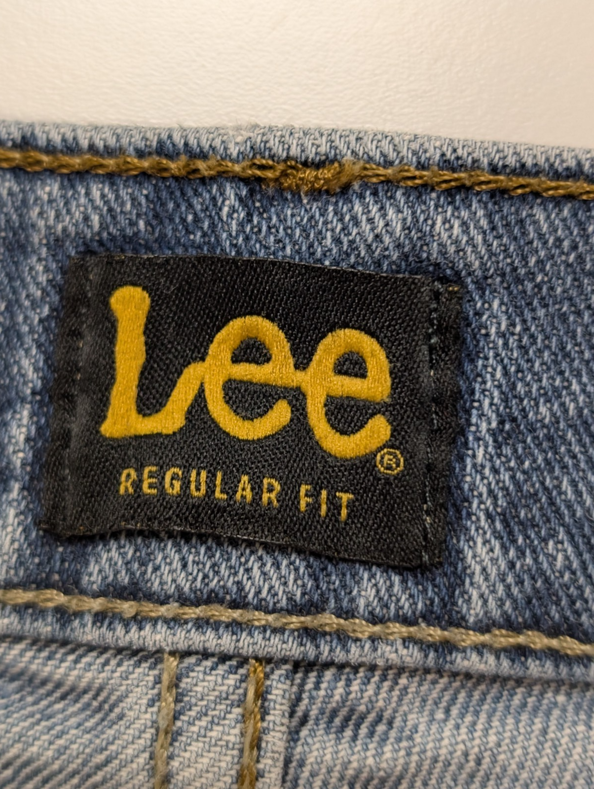 Jean Lee Homme Bleu Patiné Stretch W38 L29 Vintage Original Denim