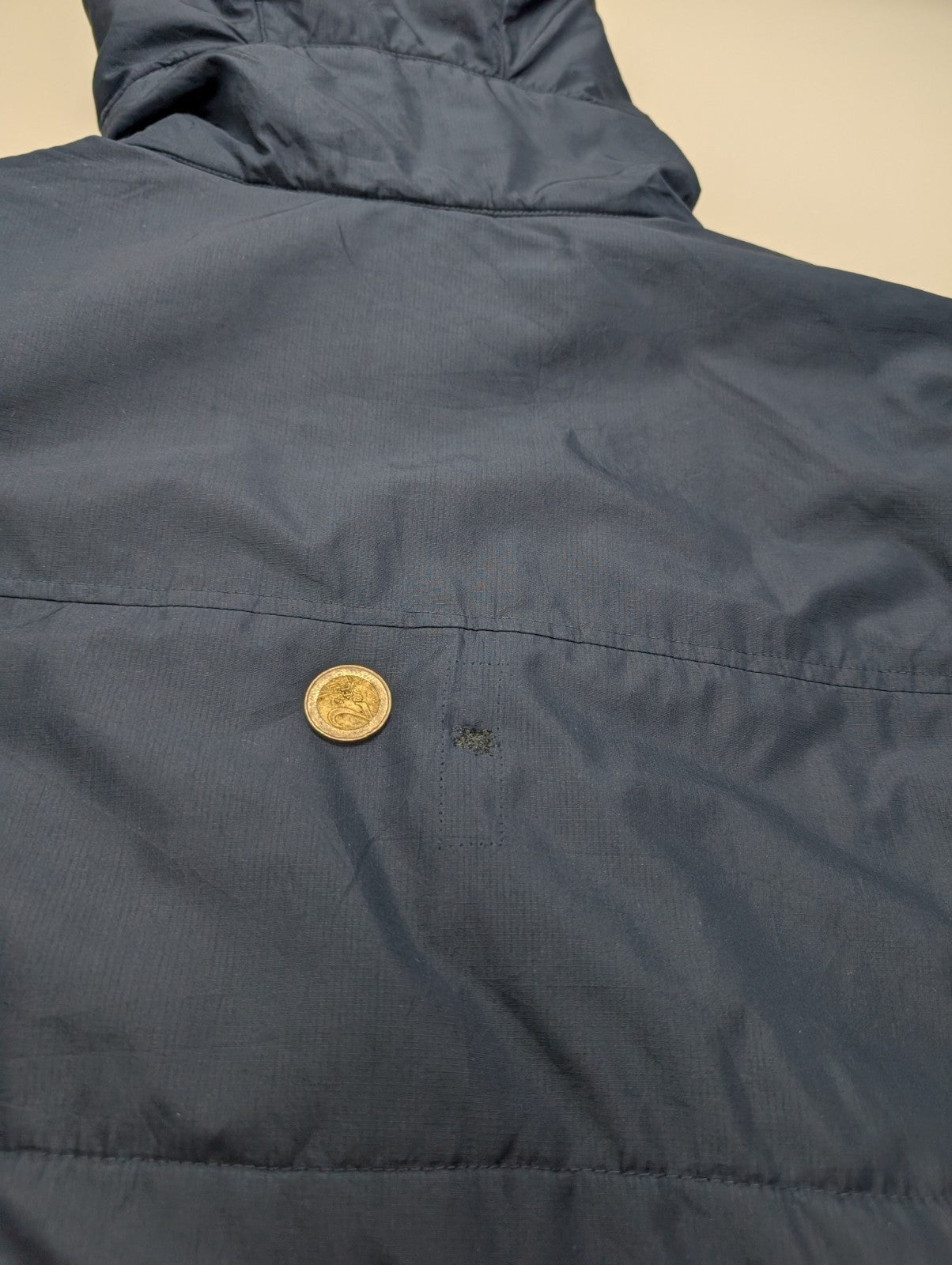 Manteau Nike Virginia Matelassé Bleu Marine Homme Taille L Veste Sportswear 🧥