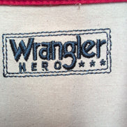 Chemise Wrangler modèle Hero rouge robuste 2 poches manches courtes L
