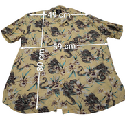 Chemise hawaïenne Super Massive dragon manches courtes taille XL