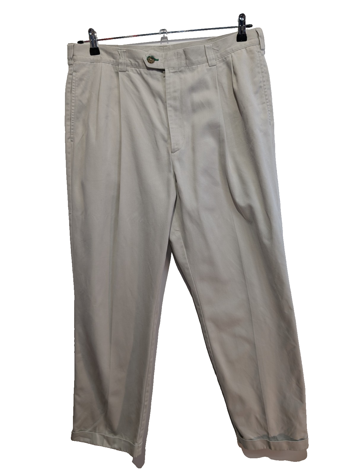 Pantalon Chino Vintage TOMMY HILFIGER Crème 🏷️ Taille W38 (Taille 44cm)