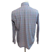 Chemise Ralph Lauren M Carreaux Bleu Rouge Logo Bleu Marine manches longues