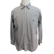 Chemise Tommy Hilfiger à Carreaux Bleu Foncé et Blanc 1 Poche - Taille L