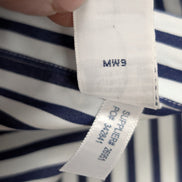 Chemise Ralph Lauren Custom Fit Taille XXL Bleu Marine Rayures Manches Longues