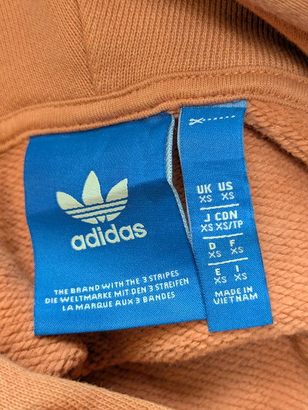 Sweat à Capuche Adidas Saumon Foncé - Coupe Oversize - Neuf - Taille XS/L