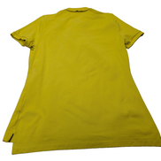 Polo manches courtes Polo Ralph Lauren femme jaune logo violet Skinny L