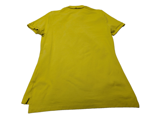 Polo manches courtes Polo Ralph Lauren femme jaune logo violet Skinny L