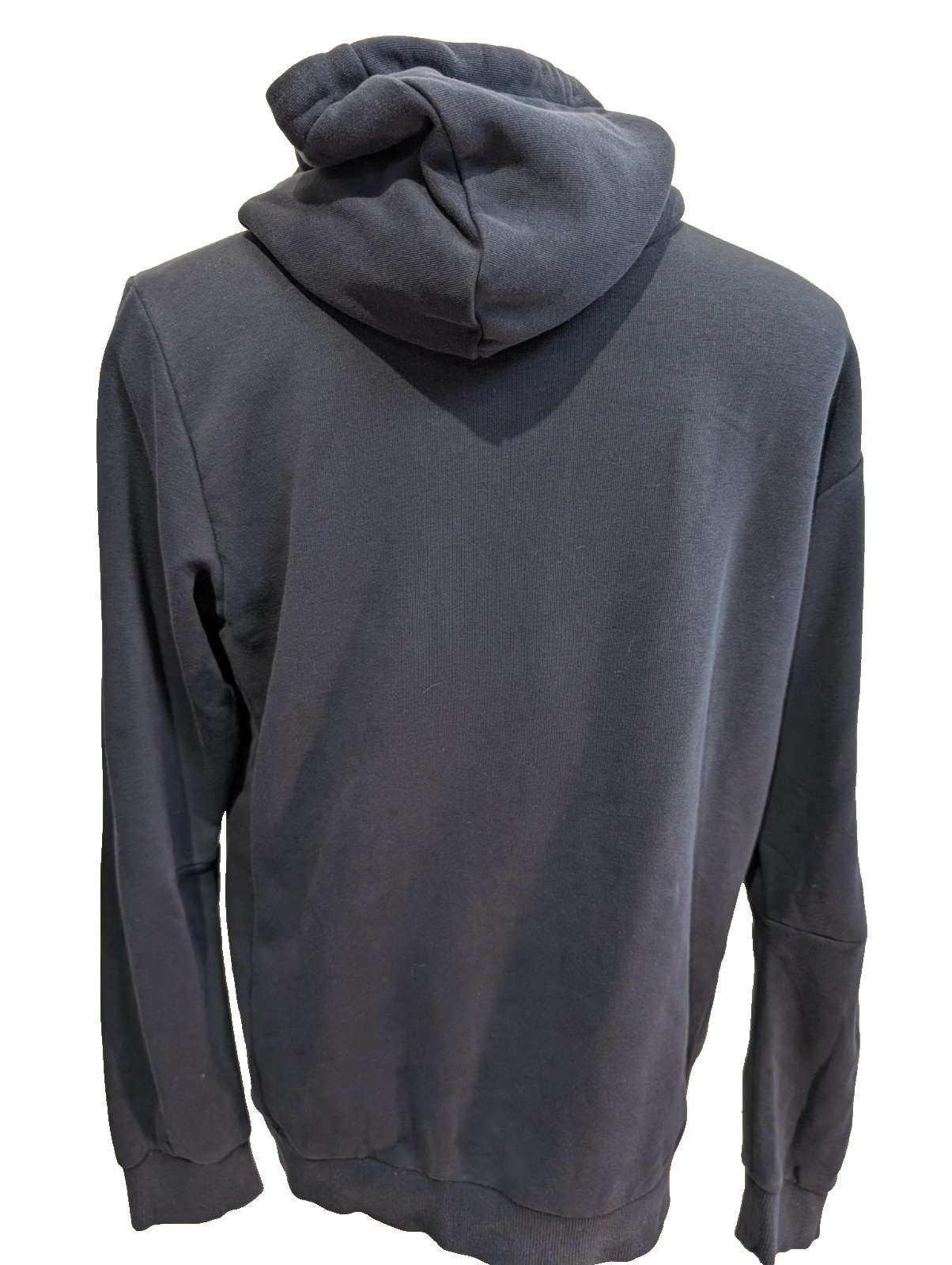 ➜ Sweat à Capuche Adidas - Grand Logo Blanc - Marine - Taille M