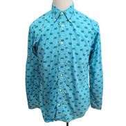 Chemise Tommy Hilfiger Slim Fit Bleue Motifs Éléphants - Taille S