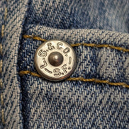 Jean Levi's Denizen Femme Bleu Clair Stretch Rock Troué Ourlet T34 W28