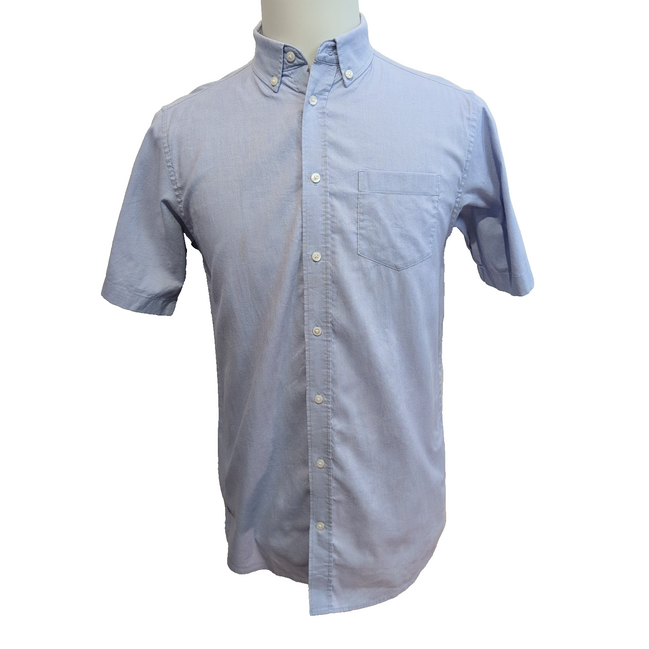 Chemise NAUTICA Enfant / Ado XL Lilas Modèle Stretch Manches Courtes Poche